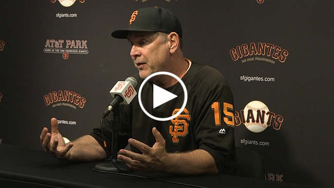 Bochy on Cain’s impact: ‘Guys were crying in the dugout, that’s how much they care about this guy’