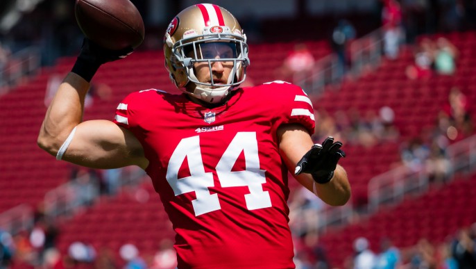 49ers will be without a fullback on Sunday