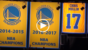 Warriors unveil 2017 NBA Championship banner, celebrate title with ring ceremony