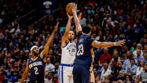 Warriors seize momentum following Green technical, earn first win