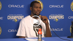 Durant: ‘It’s unfortunate that Draymond got tossed out for getting punched’