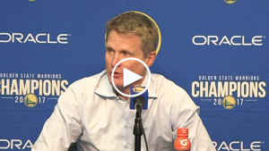 Steve Kerr on Warriors’ loss: ‘Karma was in the right place tonight’