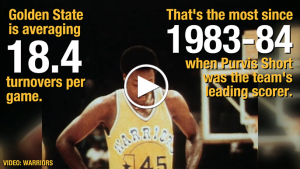 The Warriors are turning the ball over at an alarming rate