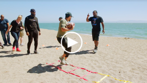 Marshawn Lynch hilariously makes crew of his show do ‘Beast Mode’ workout