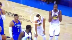 Durant, Westbrook chirp at each other between plays