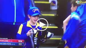 Young fan brought to tears after receiving signed sneakers from Kevin Durant