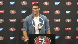 Jimmy Garoppolo talks about game-winning drive vs. Titans