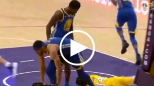 Steve Kerr pulls Jordan Bell after rookie celebrates huge block