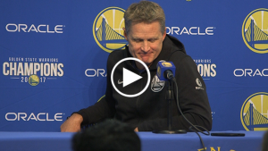 Steve Kerr jokes about never getting his own signature shoe