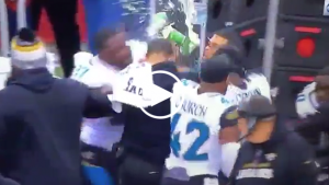 Jaguars defenders fight on sideline after getting torched in first quarter