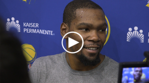 Durant on if he’ll talk to OKC players when they’re in town: ‘Why do you care so much?’