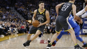 Warriors give Klay Thompson unique birthday cake inspired by dog Rocco
