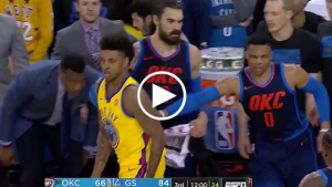 Warriors use 3rd quarter to blow out Thunder in drama-filled contest
