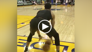 Antetokounmpo mimicks Curry’s pregame routine, adds a twist