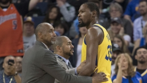 Referee issues statement on Durant’s ejection