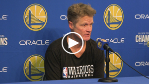 Kerr on McCaw injury: “Scariest thing I have experienced on a basketball floor”