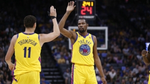 Durant says Thompson slept through practice day before 60-point game