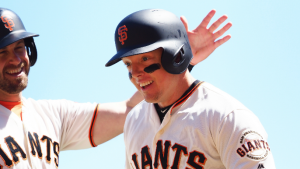 Hundley gets four hits, Giants beat Padres in Smith’s return
