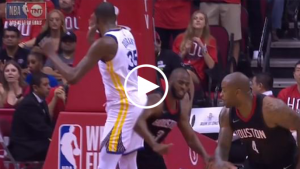 Chris Paul elbows Kevin Durant in the butt