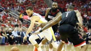 Rockets stomp Warriors in Game 2 to even series