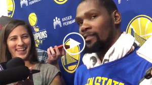 Durant on if he likes it when Curry swears: ‘F— yeah’