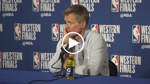 Steve Kerr gives his hypothesis for this year’s NBA playoff blowouts