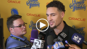 Klay Thompson gives full update on Game 1 knee injury
