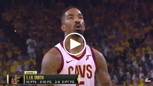 Oracle chants ‘MVP’ while J.R. Smith shoots free throws
