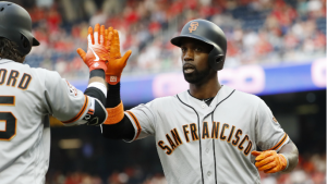 Giants knock eight extra-base hits in win over Nationals