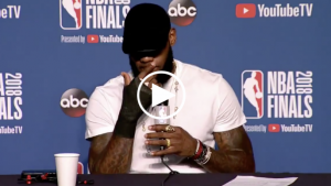 LeBron sustained significant right hand injury from punching blackboard after Game 1