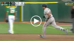 Ryder Jones smashes home run off top of foul pole