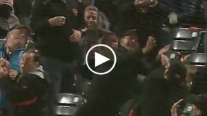 Foul ball off Rodriguez almost caught by HOF father in stands