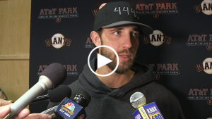 Bochy, Bumgarner praise Duggar for toughness, defense