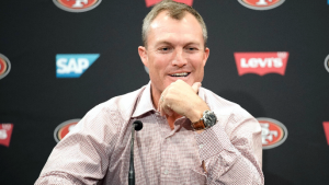 John Lynch says he laughed at headline involving Jimmy Garoppolo and adult film star