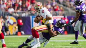 Vikings defensive lineman on Garoppolo: ‘You see that he’s starting to get scared’