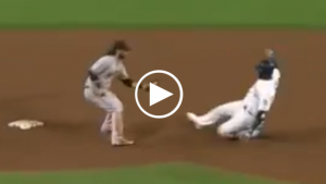Austin Slater makes laser throw from right field to prevent double
