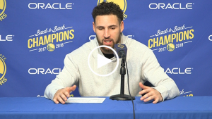 Klay says he’s trying to play with as much passion as possible in final season at Oracle