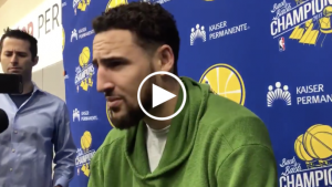 Klay Thompson denies he’s in a slump: ‘Aren’t we in first place?’