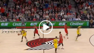 Iguodala ejected after chucking basketball into Portland stands