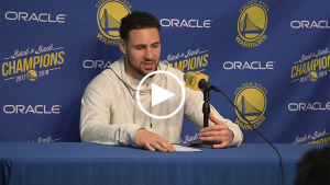 Klay Thompson gets sentimental about Oracle at halfway point of season