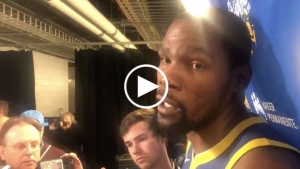 Durant changed plays in the huddle to feed Curry during last-minute win