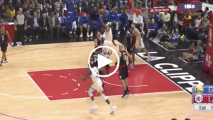 Cousins throws down monster dunk minutes into Warriors debut