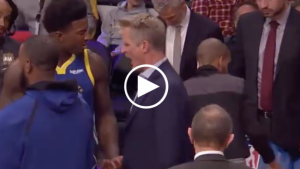 Steve Kerr explains heated discussion with Jordan Bell on Warriors bench
