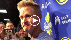 Steve Kerr explains reaction leading to ejection
