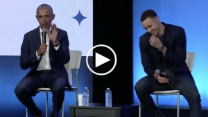 Obama takes credit for Steph’s jumper during Oakland convention