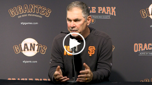 Bochy attributes balk by Vincent to misunderstanding