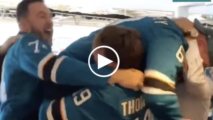 49ers players go wild after Sharks’ incredible Game 7 win