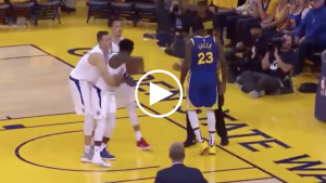 Draymond Green gets technical for stepping over Patrick Beverley