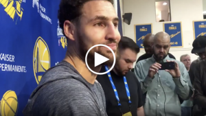 Klay Thompson not happy after finding out he didn’t make All-NBA teams