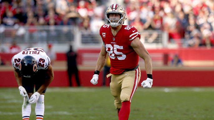 Kittle sends Pro Bowl jersey, pens note to college coach after cracking top 30 on NFL Top 100 list